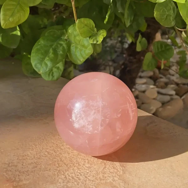 Rose Quartz Sphere L - Image 6