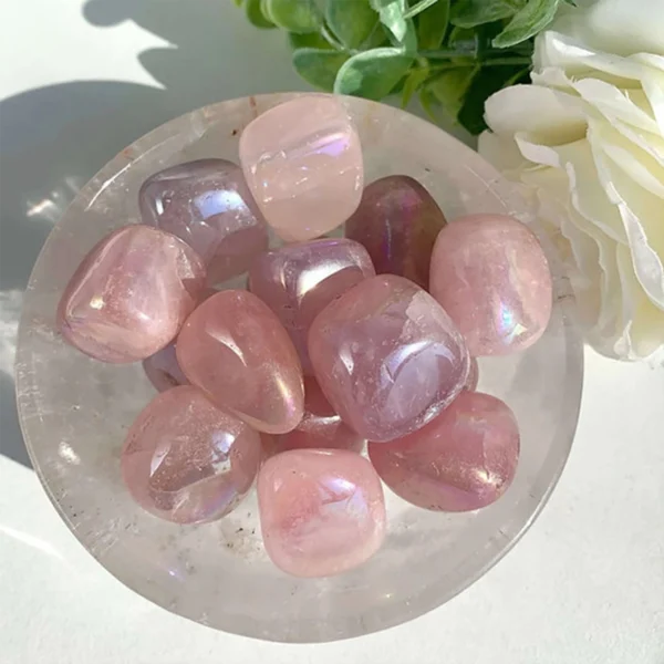 Celestial Rose Quartz Tumbles