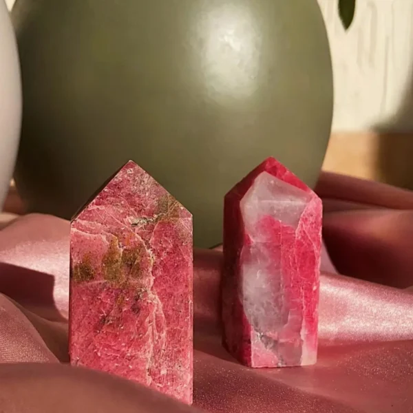 Crimson Rhodonite Tower