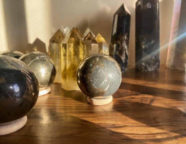 Pyrite Quartz Spheres - Image 2