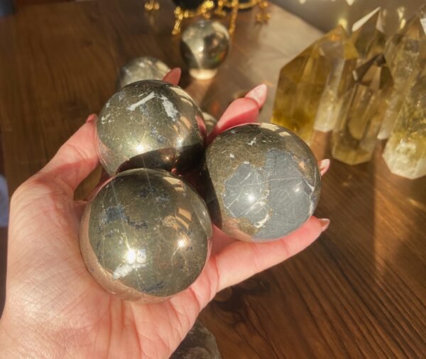 Pyrite Quartz Spheres - Image 5
