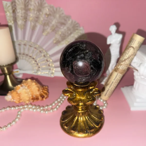 Garnet x Arfvedsonite Sphere - Image 3