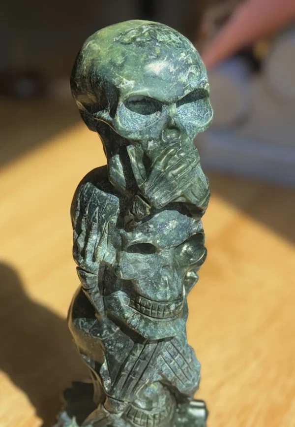 Green Jade "See No Evil, Hear No Evil, Speak No Evil" - Image 5
