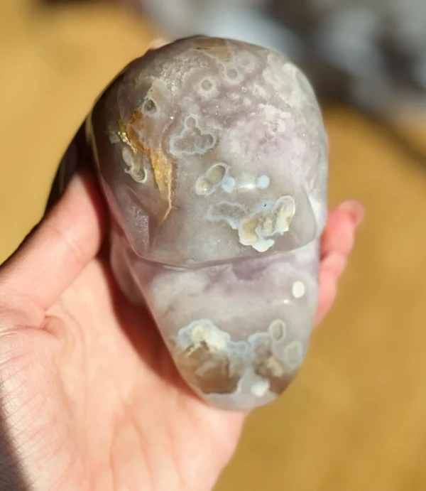 Flower Agate Skull - Image 5