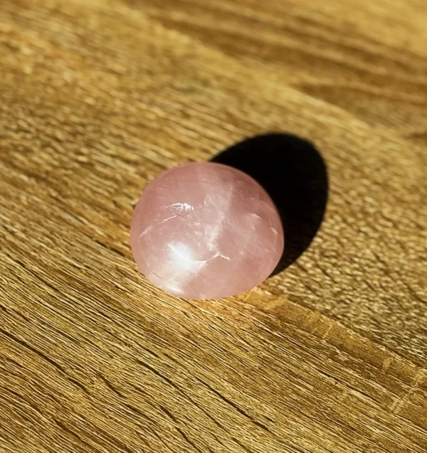 Rose Quartz Palm Stone - Image 3