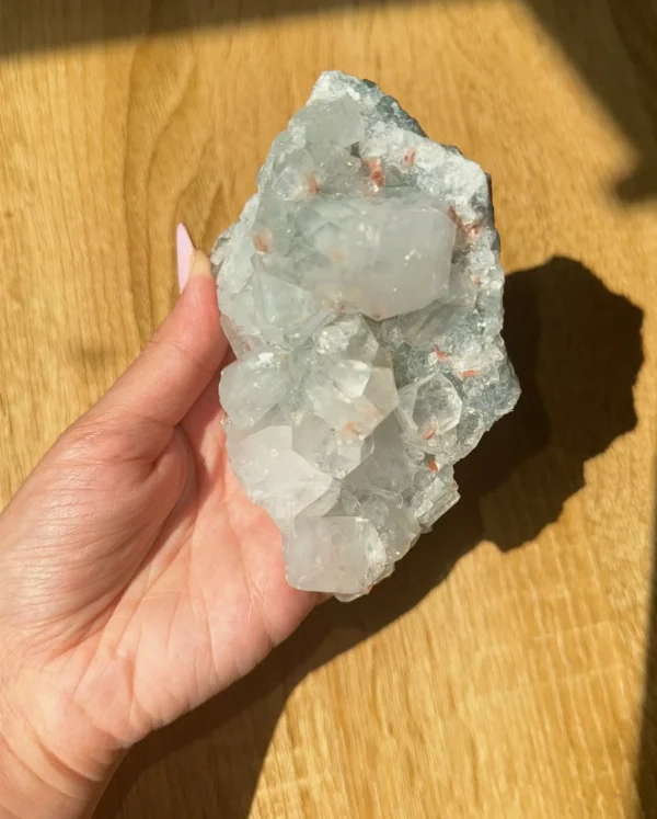 Stilbite & Apophyllite Moonveil Guardian Specimen - Image 4