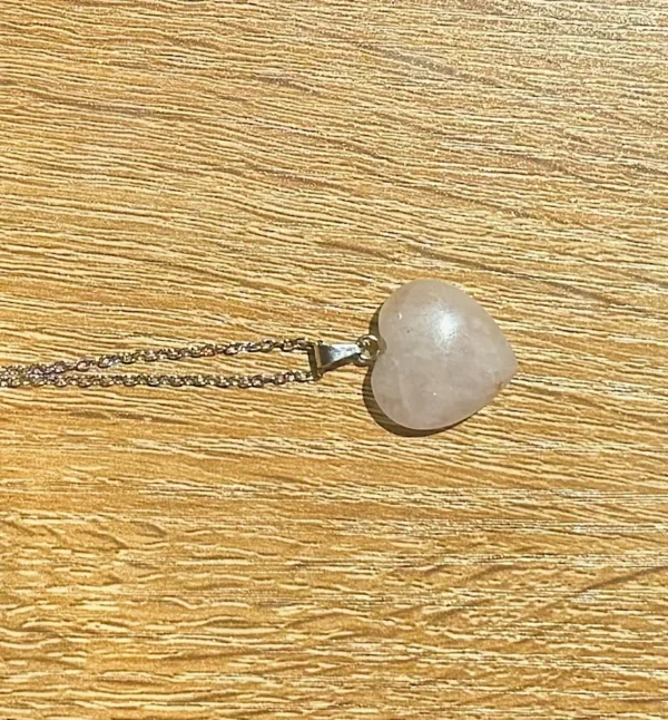 Heartlight Rose Quartz Necklace - Image 3
