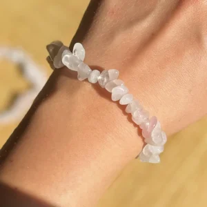 Rose Quartz Chips Bracelet