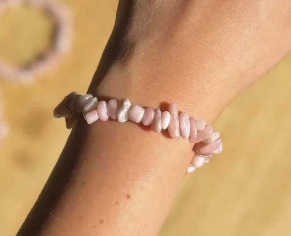 Pink Opal Chips Bracelet - Image 3