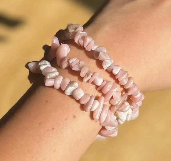 Pink Opal Chips Bracelet - Image 5