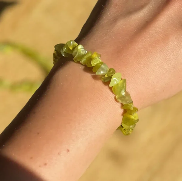 Lemon Jade Chip Bracelet