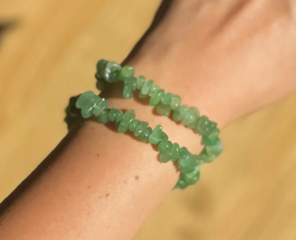 Green Aventurine Chip Bracelet - Image 3