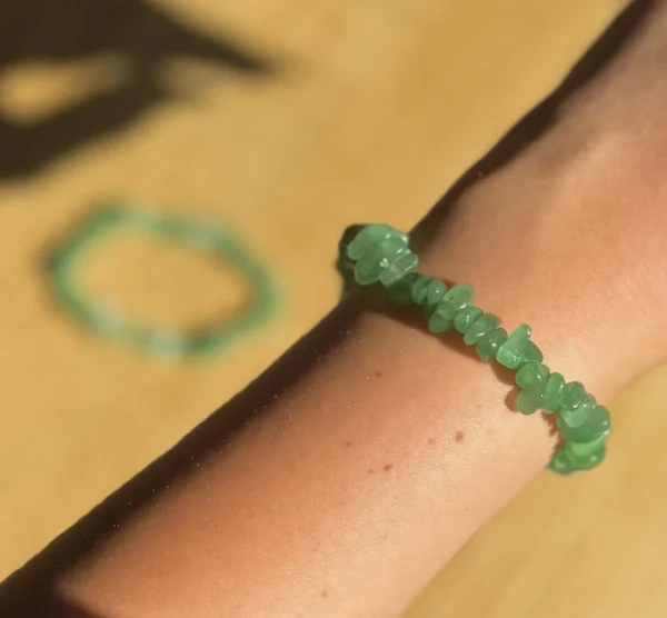 Green Aventurine Chip Bracelet