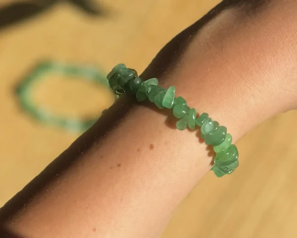 Green Aventurine Chip Bracelet - Image 2