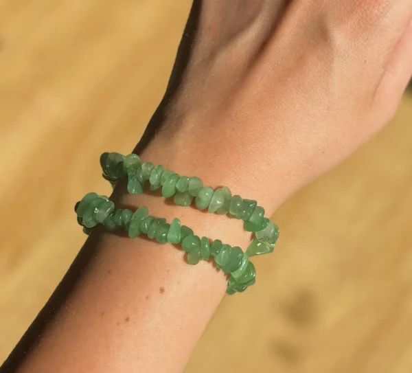 Green Aventurine Chip Bracelet - Image 4