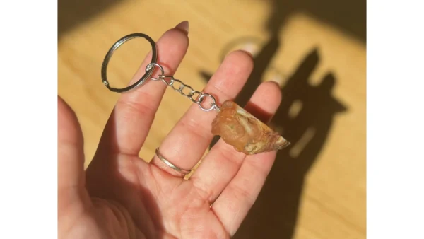 Mexican Agate Geode Keychain - Image 2