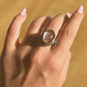 Moonbound Relic Garden Quartz Ring