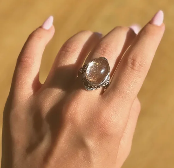 Moonbound Relic Garden Quartz Ring
