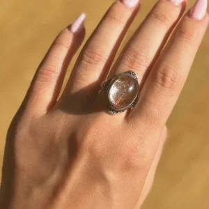Moonbound Relic Garden Quartz Ring