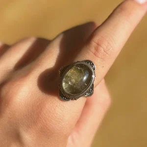 Moonbound Relic Garden Quartz Ring