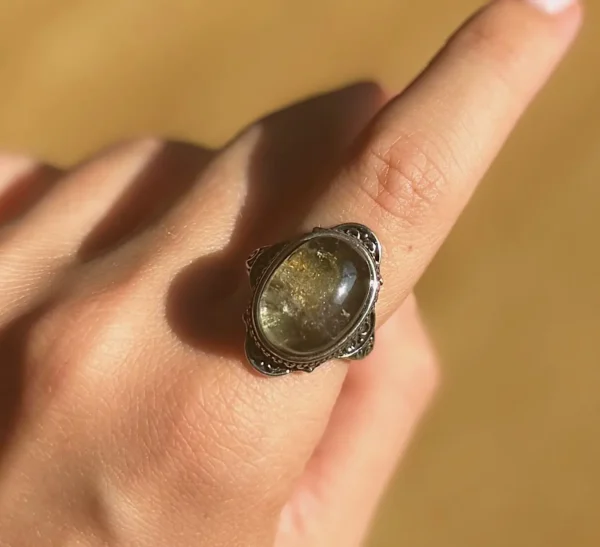 Moonbound Relic Garden Quartz Ring