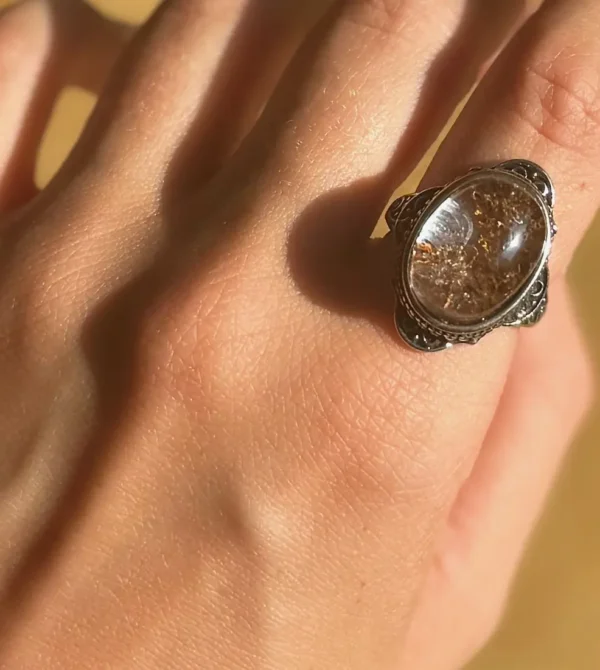 Moonbound Relic Garden Quartz Ring - Image 2