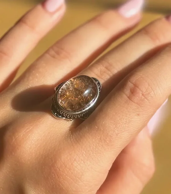 Moonbound Relic Garden Quartz Ring