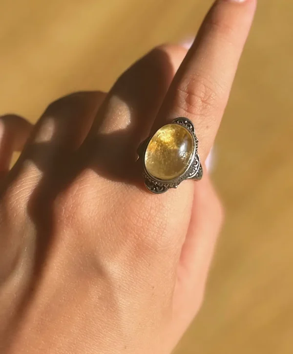 Moonbound Relic Garden Quartz Ring - Image 2