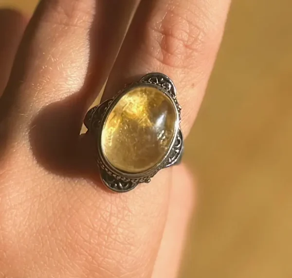 Moonbound Relic Garden Quartz Ring