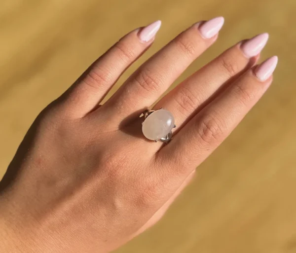 Timeless Rose Quartz Ring - Image 2