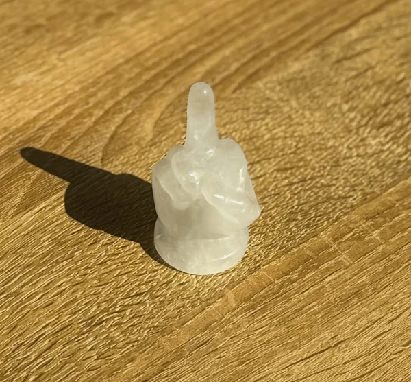 Clear Quartz Middle Finger - Image 3