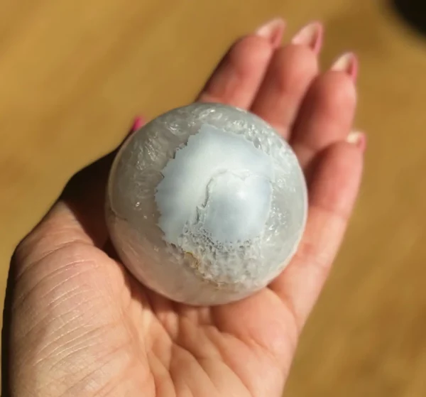 Blue Lace Agate Sphere🔮 - Image 5