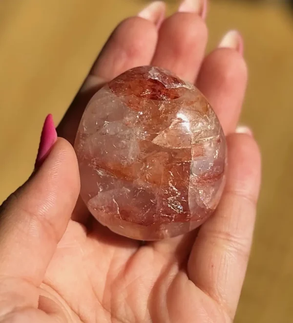 Fire Quartz Palm Stone🔥 - Image 4
