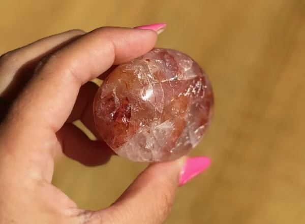 Fire Quartz Palm Stone🔥