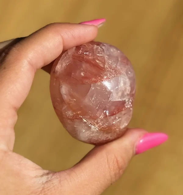 Fire Quartz Palm Stone🔥 - Image 5