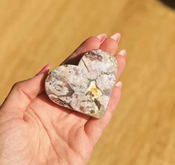 Flower Agate Heart💖🌸 - Image 2