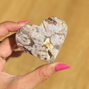 Flower Agate Heart💖🌸