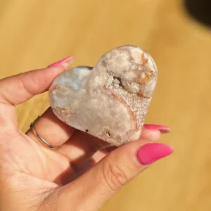 Flower Agate Heart💖🌸