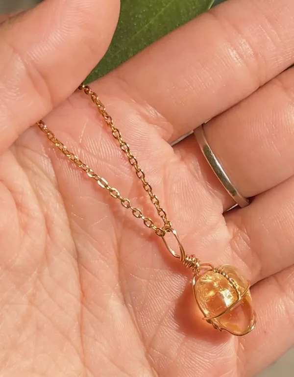 Aurora Sunfire Citrine Necklace🧚‍♀️ - Image 4