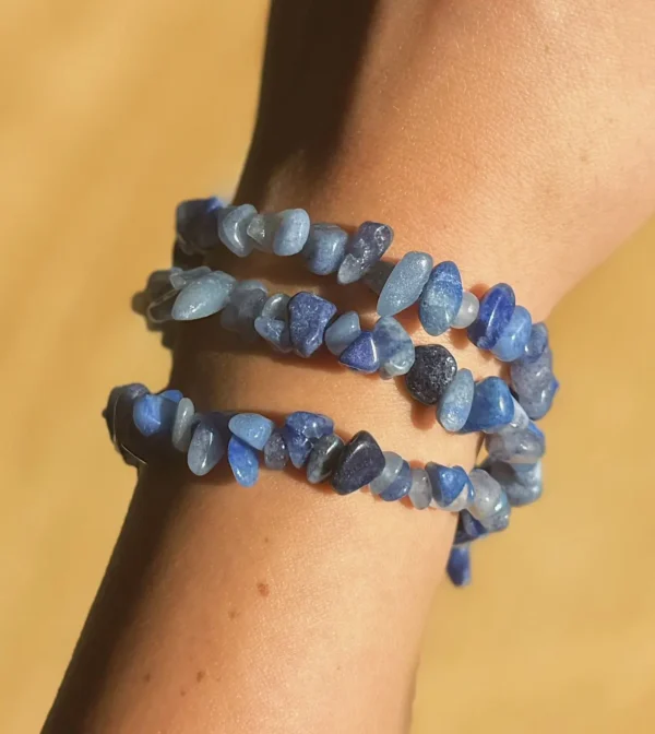 Blue Aventurine Chip Bracelet - Image 3