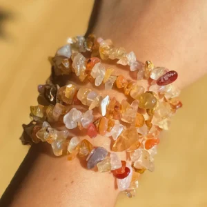 Carnelian Chip Bracelet