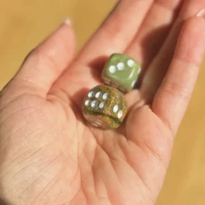 Mystical Dice Duo - Green Aventurine & Unakite
