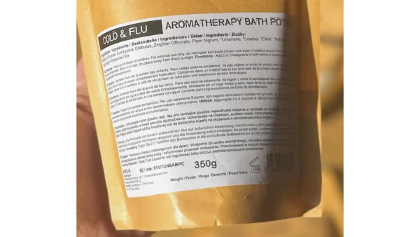 Aromatherapy Bath Potion - Cold & Flu - Image 4