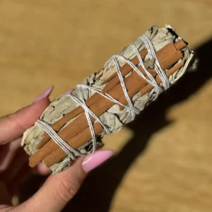 White Sage & Cinnamon Smudge Stick🍂