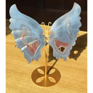 Mystic Veilwing Guardian ~ Druzy Agate & Amethyst🦋 Butterfly