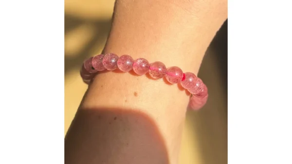 Roselight Strawberry Quartz Bracelet✨🌺 - Image 3