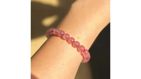 Roselight Strawberry Quartz Bracelet✨🌺 - Image 2