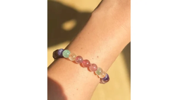 Rainbow Spirit Fluorite Bracelet🔮🌈 - Image 3