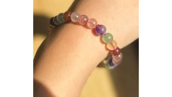 Rainbow Spirit Fluorite Bracelet🔮🌈 - Image 4