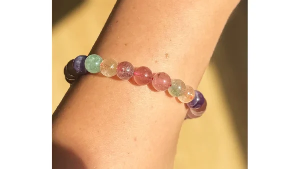 Rainbow Spirit Fluorite Bracelet🔮🌈 - Image 2